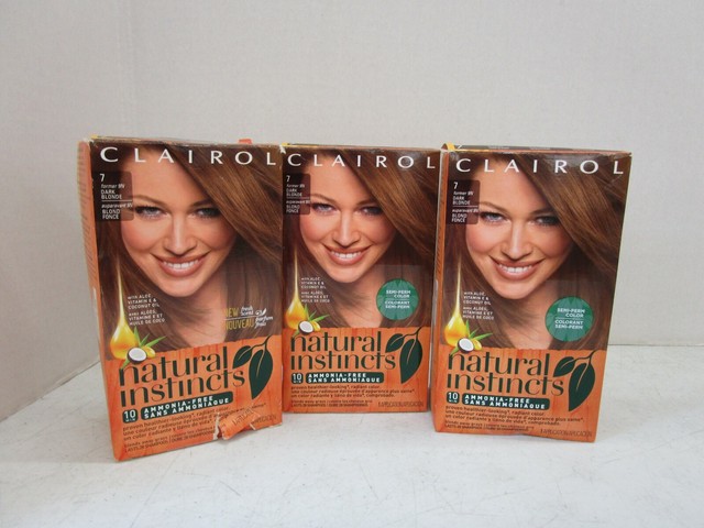 3 CLAIROL NATURAL INSTINCTS DARK BLONDE #7 FORMER #9N MM ...