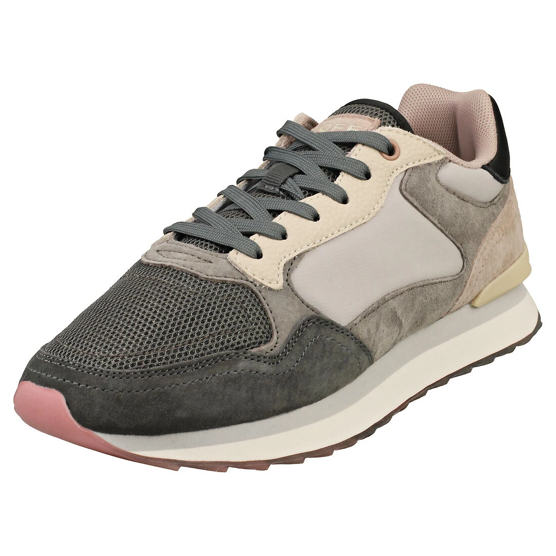 Grey casual sneakers womens clearance