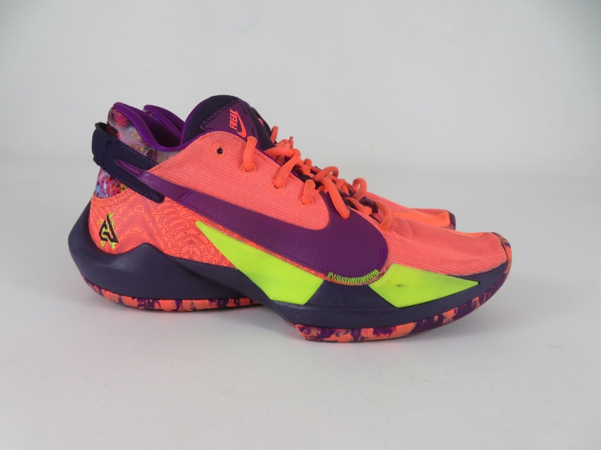Nike Zoom Freak Mens Shoes Bright Mango Basketball Sneaker
