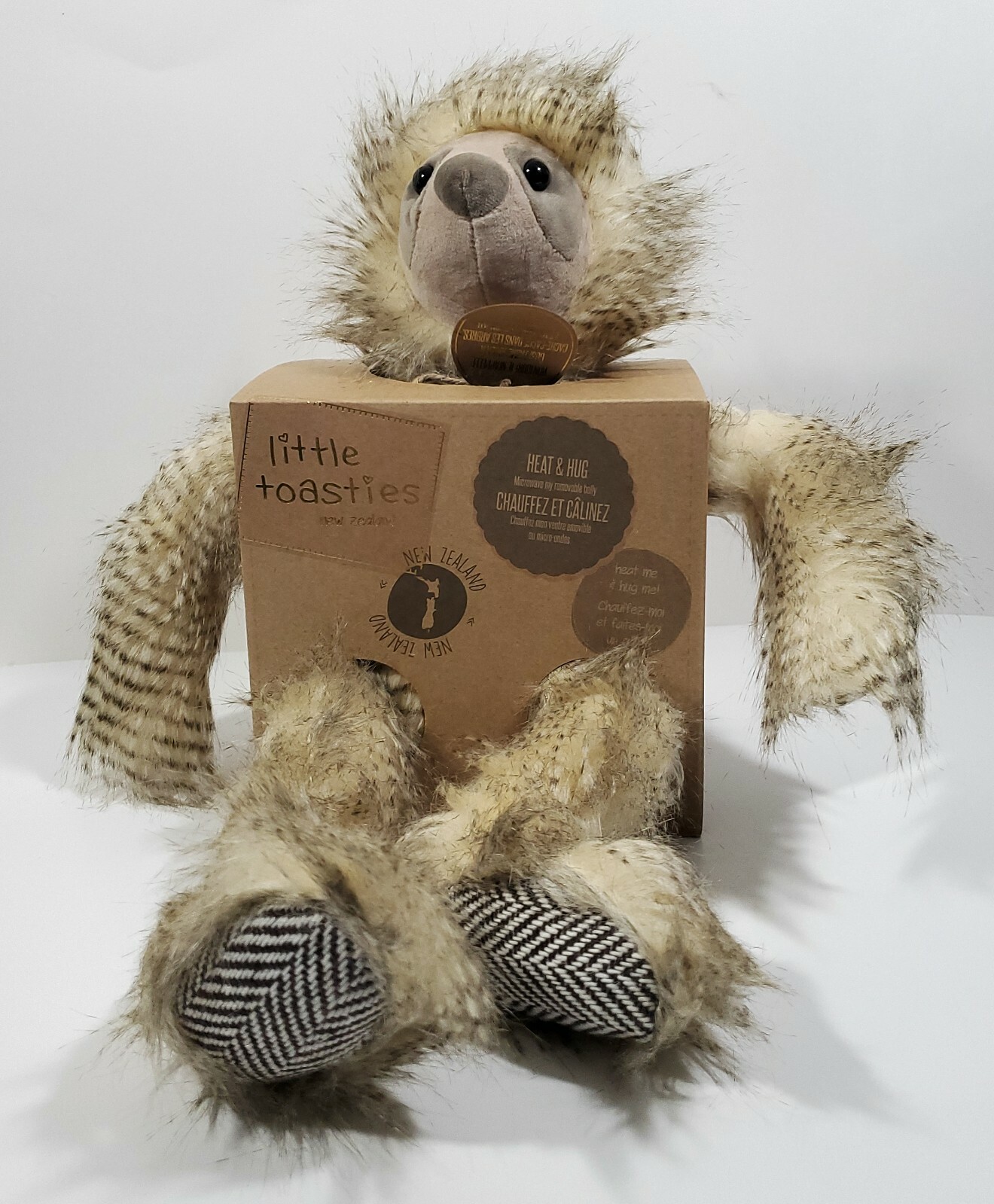 Little Toasties New Zealand Sloth Heat & Hug Plush Stuffed Animal New