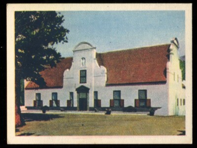 Tabakkarte, UTC, SÜDAFRIKANISCHE SEHENSWÜRDIGKEITEN, 1934, Groot Constantia, #13
