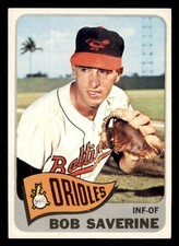 1965 Topps Baseball #427 Bob Saverine NM/MT *d2