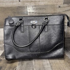 Guess Ostrich Purse Black Large 11x12