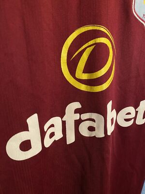 Maillot Aston Villa 2013/2014 – Macron Taille M Domicile Rouge Homme