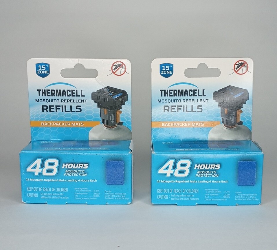 2New Thermacell Repellent MatOnly Refill 48Hour Mosquito Protection