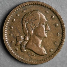 106/432do Patriotic Civil War Token R-4 "No compromise with Traitors"