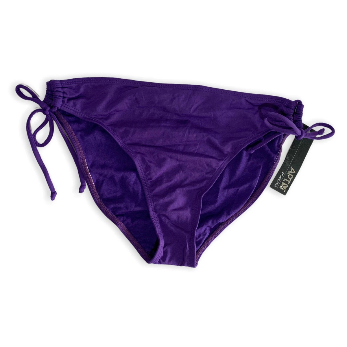 Apt 9 Kohls Swimsuit Separate Ladies Side Tie Hipster Bikini Bottom Purple  NEW