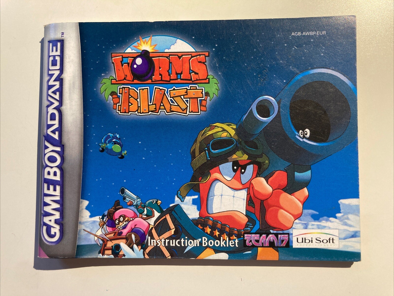 Notice Game Boy Advance Worms Blast Mint 