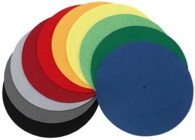 Pro-Ject (Projekt) farbige Filz Plattenspieler Platte Matte (dunkelrot) - 12''