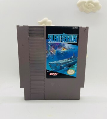 Nintendo Nes Original Silent Service Game