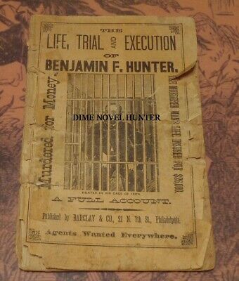 BARCLAY & CO VIE, vente PISTE ET EXÉCUTION DU CHASSEUR BENJAMIN F 1878 BROCHURE CRIME
