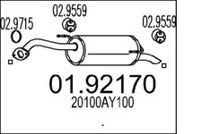 Pot d'échappement Nissan NOTE