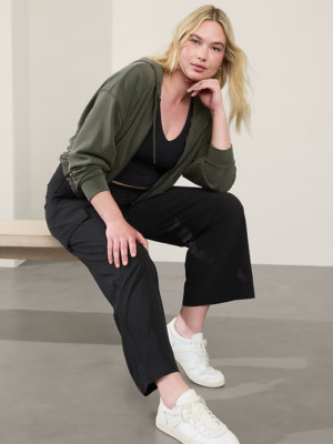 Athleta 4 (S SMALL) Brooklyn Heights High Rise Cargo Pant Black Pants NWT NEW