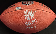 Corey Dillon Signed Wilson NFL Football New England Patriots W/ SB 39 Champ BAS