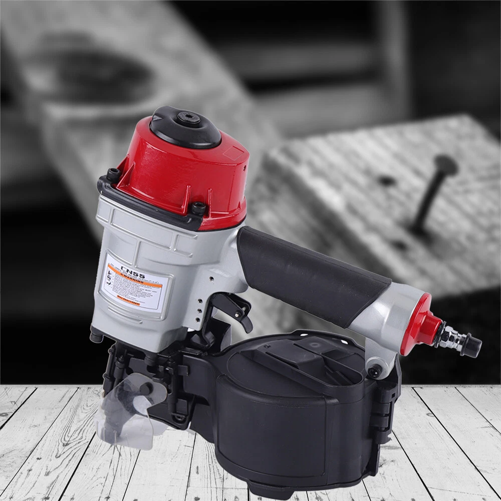 CN55 Coil Nailer Siding Air Nail Gun 25 57mm Wooden Furniture