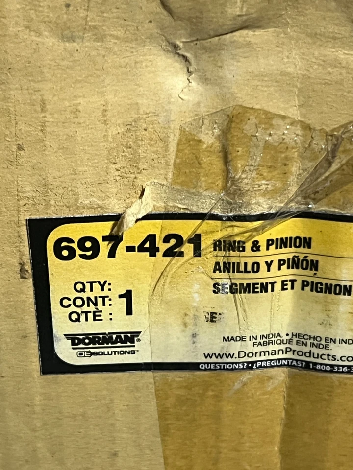 Anillo diferencial y piñón Dorman 697-421 OEM para Jeep Wrangler 2007-2013 Foto 2 de 4