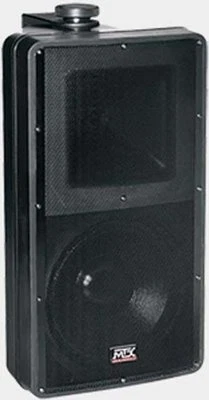 MTX 8" Indoor Outdoor Black Speaker Wall Mount Weather Resistant.225w 8inch NEW