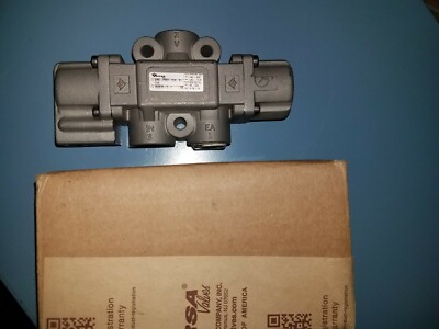 Diverter Valve, 2-Way, 316SS, 1/4''FNPT, 24VDC, Versa VPS-25-2-316-S-55A **NIB**