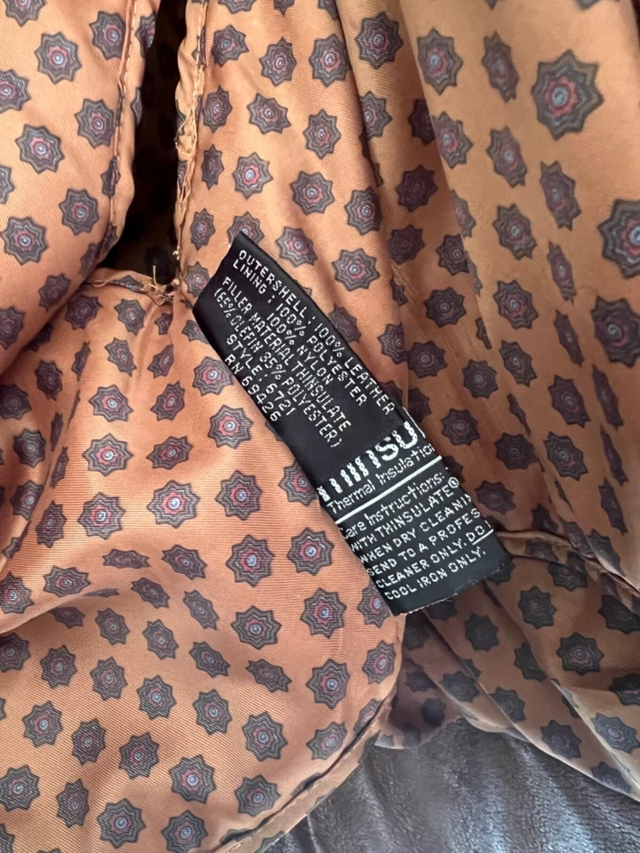 Vtg 80’s Woman's Leather Jacket Wilson's Adventure Bound Bomber Small Brown Coat - Image 4 of 4