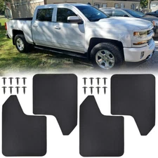 4pcs Front&Rear Splash Guards Mud Flaps For Chevrolet Silverado 1500 2500 3500