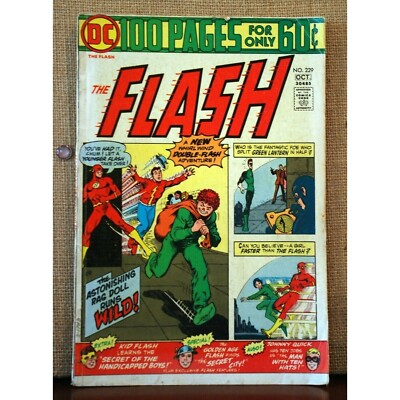 DC Flash #229 Oct 1974 Golden Age Flash, Green Lantern 100 pg Giant Bronze Age