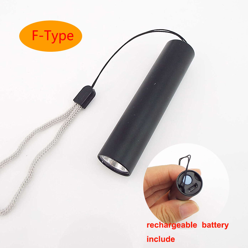 Mini LED flashlight USB rechargeable powerful flash light Torch Lamp AAA - Picture 19 of 20