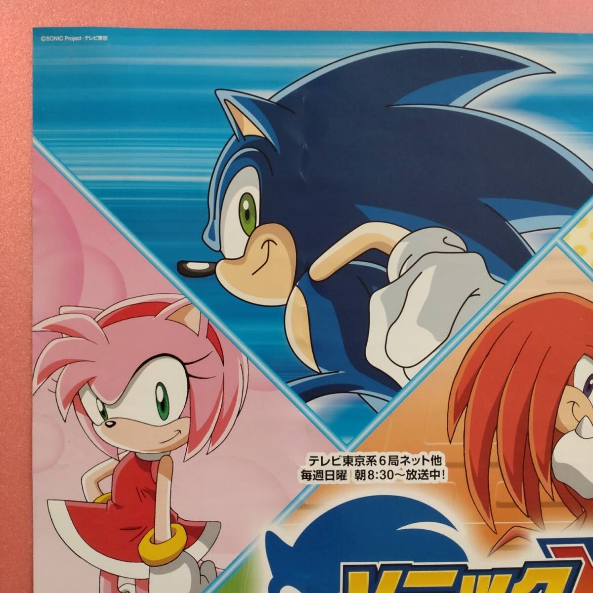 Sonic X TV ED Promotion Poster B2 SEGA Sonic The Hedgehog JP
