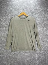 Nike Dri-Fit Men  s Legend Long Sleeve T Tee Training Shirt XXL Grey Athletic Gym