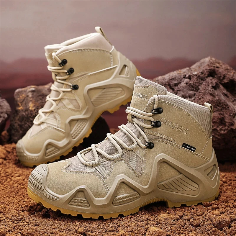 Tactical Boots with Straps for Training Waterproof Straps Breathable Shoes