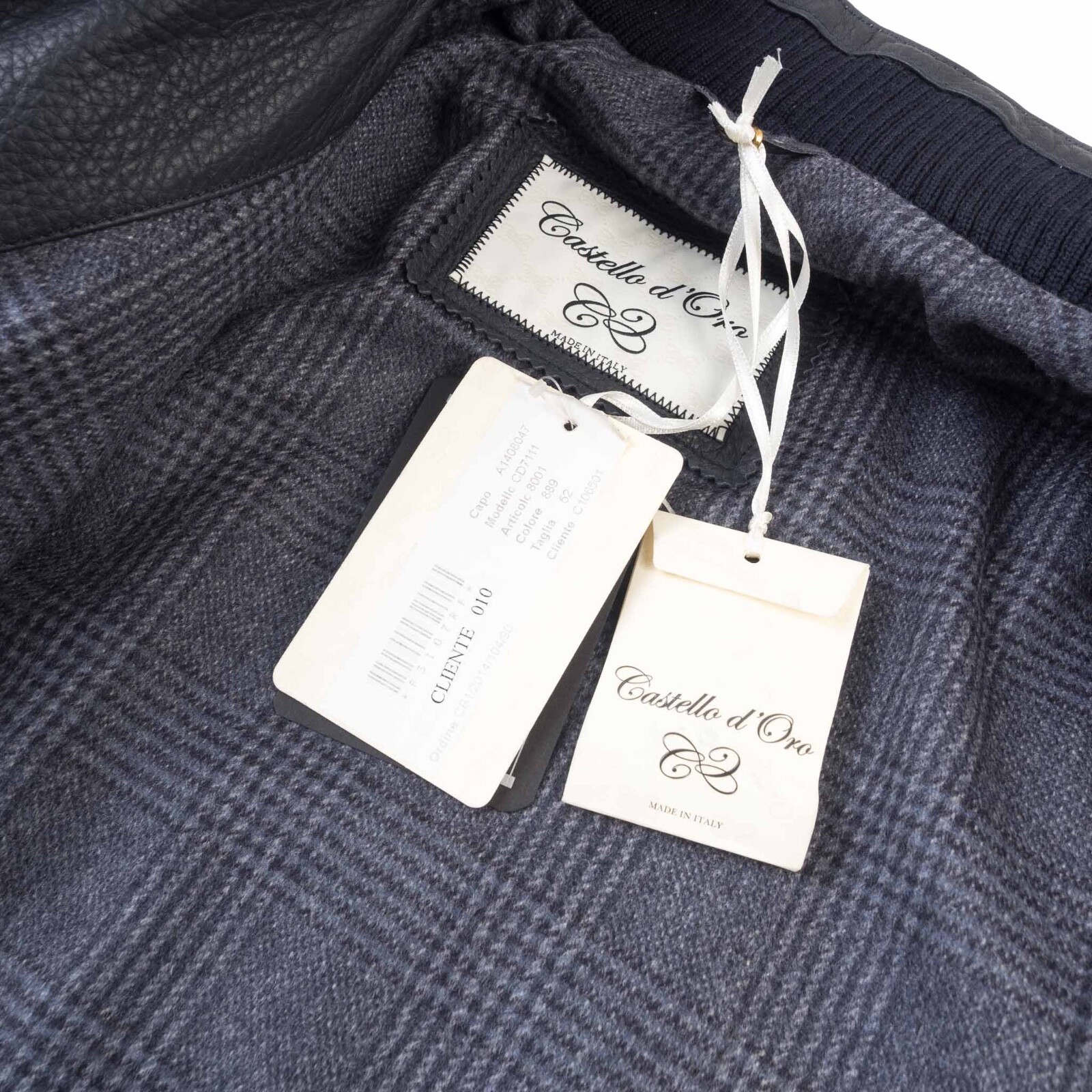 5100€ NWT CASTELLO D'ORO Bomber Soft Black Biker Coat Jacket EU:52/ 50 US:42/ 40 image 9