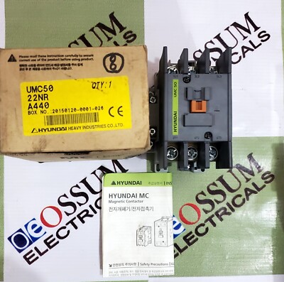 HYUNDAI UMC50 LEISTUNGSSCHÜTZ SPULENSPANNUNG 440VAC KOSTENLOSER SCHNELLER VER...