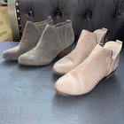 Two Size: 6 M Booties 1 Tan BP RN58665 CA57963 And 1 Gray Vintage Crown CVLE10 — photo 1