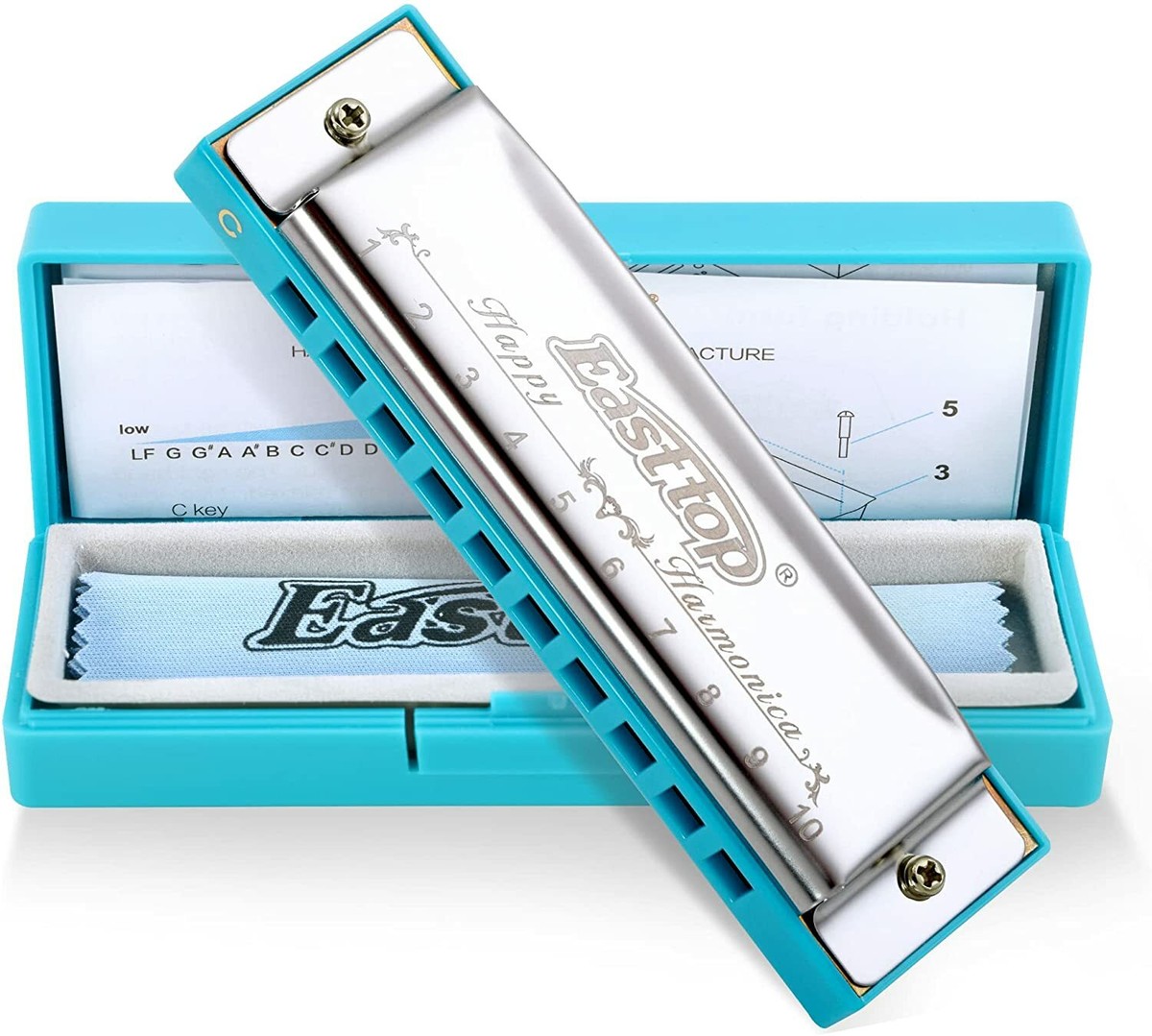  Other Harmonica, Silver (SU-13M-AM) : Everything Else