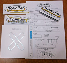 2 Tonebars +bendintool 1 Set D'addario Xs 80/20bronze 12-53 Strings Restring Kit