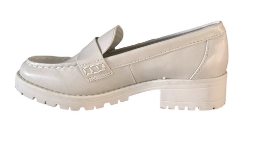 Old Navy Chunky Lug Sole Shoes Light Gray Ivory Sz 6 Clueless Preppy Y2K 90s NWT - Picture 4 of 12