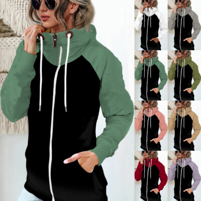 Übergröße Damen Kapuzenpullover Sweatjacke Sweatshirt Freizeit Hoodie Jumper neu