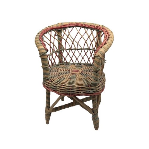 Vintage Straw Rattan Boho Tabletop Chair | eBay