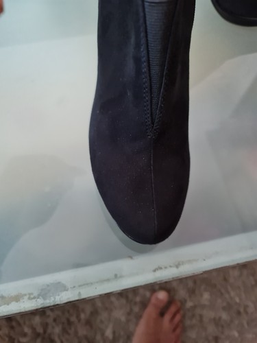 Ladies TAMARIS Black Ankle Heel Boots. Size UK7. EU40 Used Well See Pictures ✨️ - Picture 5 of 14
