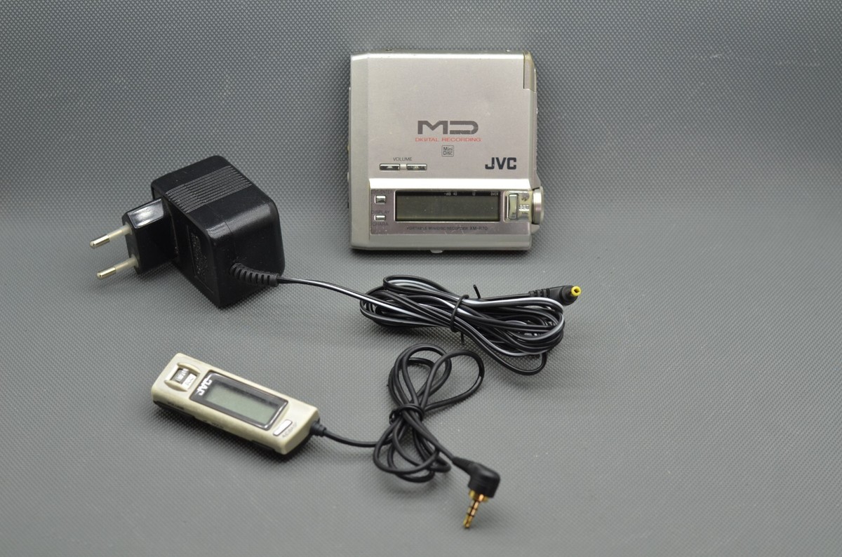 JVC XM-R70 SL Tragbarer Minidisc Player Rekorder, Digital-/Analog