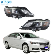 Headlights For Chevrolet Impala 2015-2020 Black Housing Right&Left Halogen Type