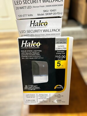 Halco ProLED 10451 LED Wall Pack - 20 Watt SKWP-20-FS-U 