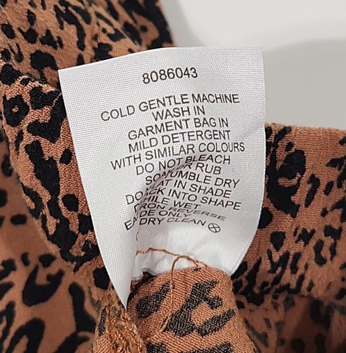 Seed Heritage Midi Skirt Womens Animal Print Size 8 - Picture 7 of 8