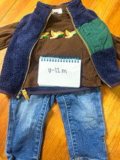 boutique 2pc Baby Outfit Set 12-18M Zip Jacke...