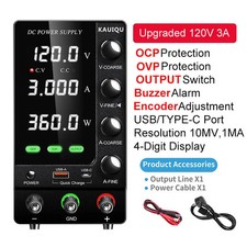 KUAIQU 2024 Newest OCP OVP DC Adjustable Laboratory Power Supply 30V 10A 5A