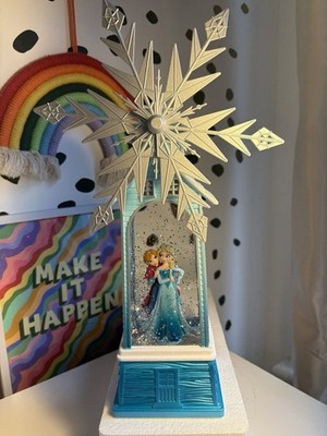 Elsa Anna Frozen Wasser Glitzer Stecklicht Laterne blau Disney Mädchen Geschenk