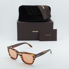 New Tom Ford FT0237 53E Blonde Havana/Brown 50-21-145 Sunglasses