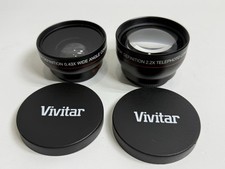 Vivitar HD4 MC AF HD 2.2x Telephoto Converter  .43 Wide Angle Macro Lenses