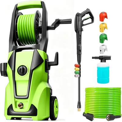 #ad Green 5000PSI 4.0 GPM Pressure Washer with Hose Reel $243.46