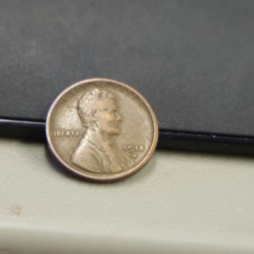 1915 S US Lincoln Cent 1c Fine Semi Key (Cleaned)