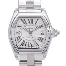 CARTIER Automatic Roadster LM W62025V3 Wrist watch Silver Stainless Steel